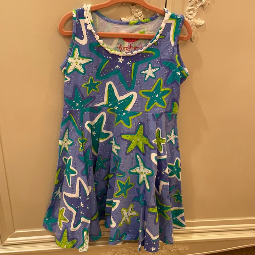 Three friends toddler girls dress.